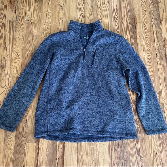 Eddie Bauer Quarter Zip Pull Over Sweatshirt XL